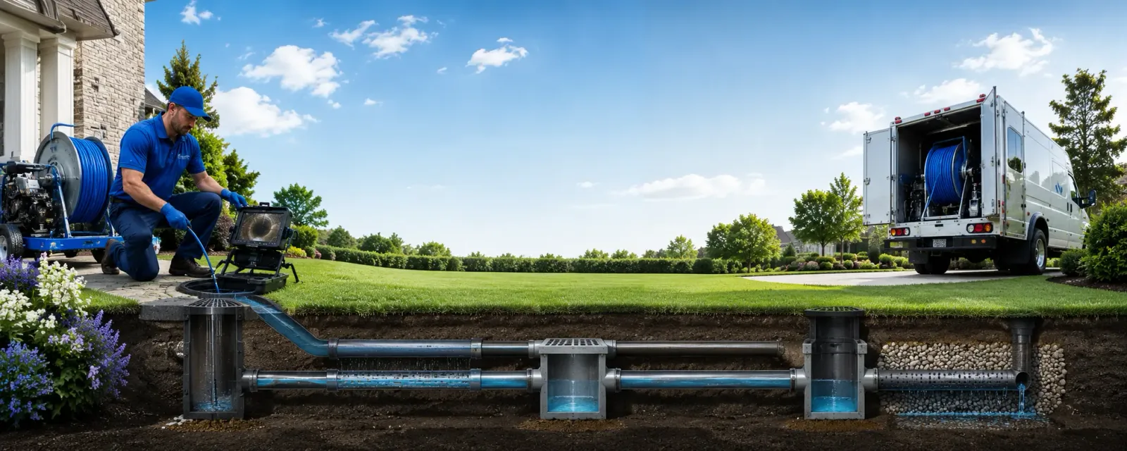 Outdoor drain cleaning information for Bensenville, IL